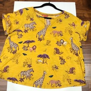 ModCloth Animal Print Top